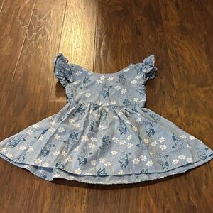 Bluey Floral Ruffle Sleeve Dress